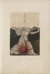 Of life forsaken mountains..., plate 24 from The First Book of Urizen, 1794